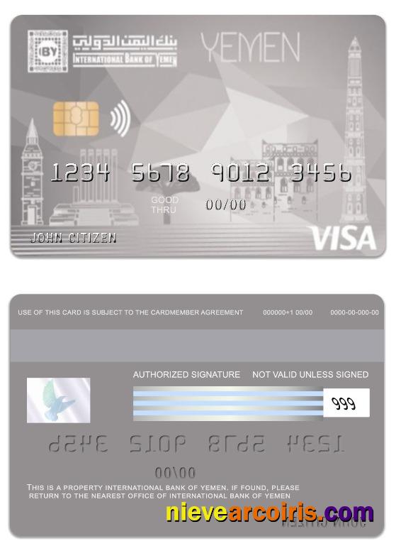 Yemen International Bank of Yemen visa internet card